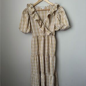 Plaid Ruffle Dress